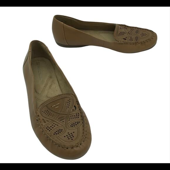 NATURALIZER Camel Perforated Loafer Sz 7.5M - Picture 1 of 8